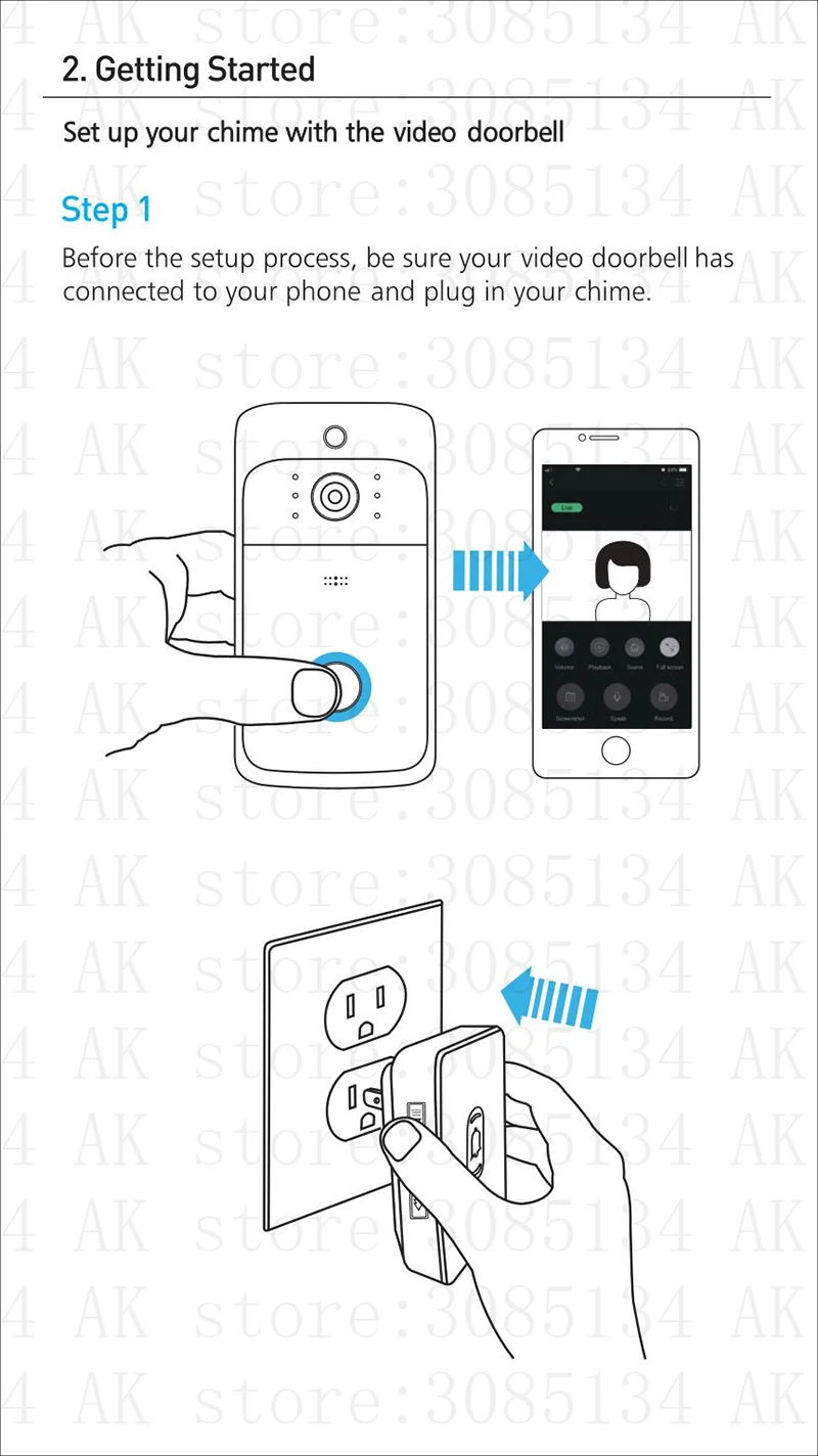 Умный IP видеосвязь звонок wifi видео Кольцо телефон дверной звонок Cam беспроводная камера Wi-Fi для дверного звонка домашний ИК-сигнализация беспроводная камера безопасности