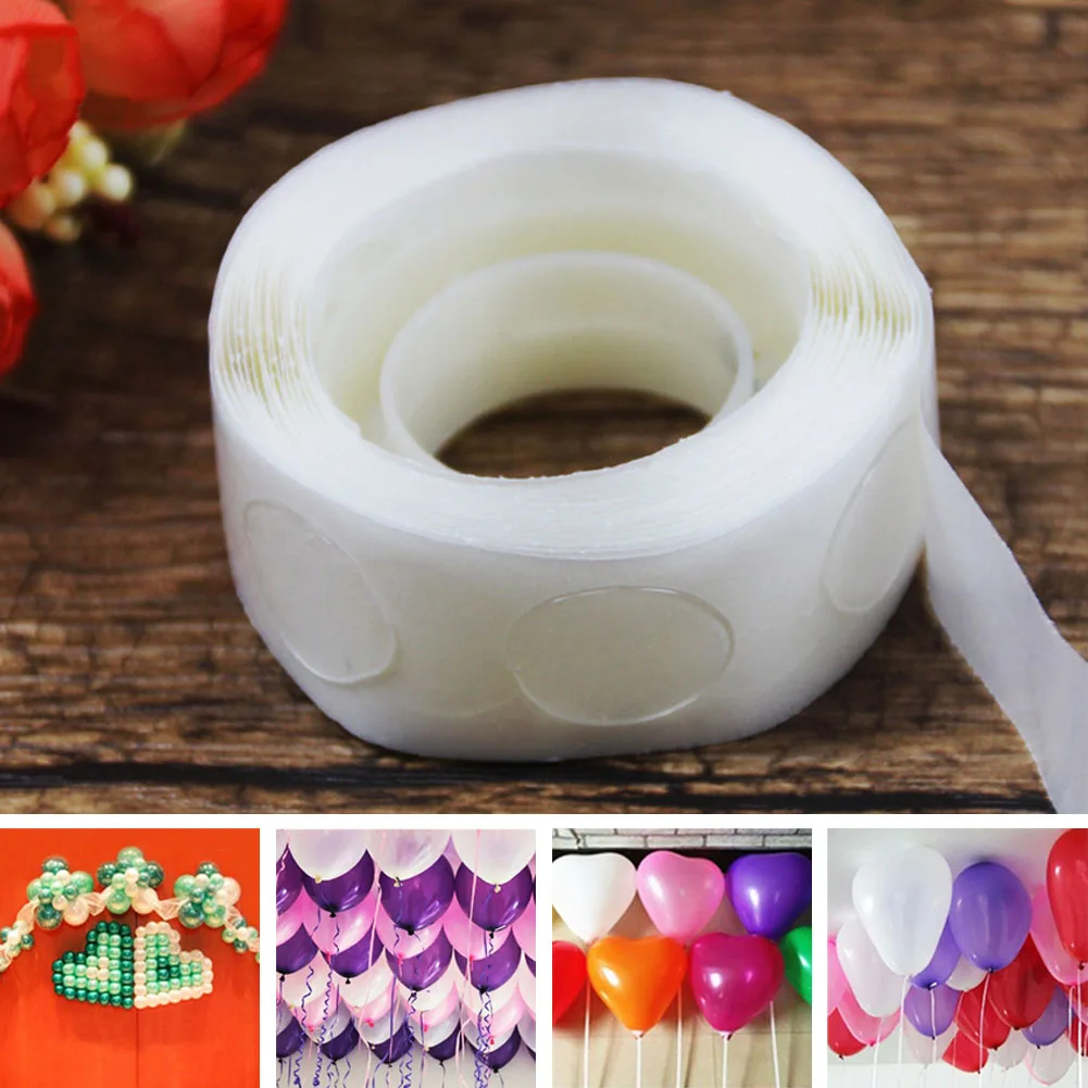

100pcs/Roll Glu Dots Removable Clear Double Sided Sticky Dots Glue Tack