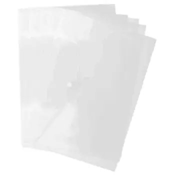 

2 PCS of 5 Pcs A4 Elastic 3 Flap Folio Case File Folder Document - Filing, White transparent