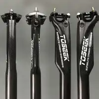 TOSEEKคาร์บอนจักรยานSeatpost MTBถนนจักรยานที่นั่งทำลายลมคาร์บอนSeatpost 27.2/30.8/31.6*350หรือ400มิลลิเมตร