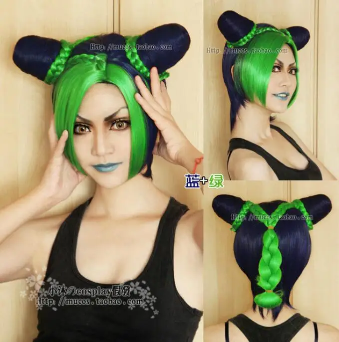 Парик Jojo невероятное приключение камень океан Jolyne Кудзе Косплэй парик японский аниме милый