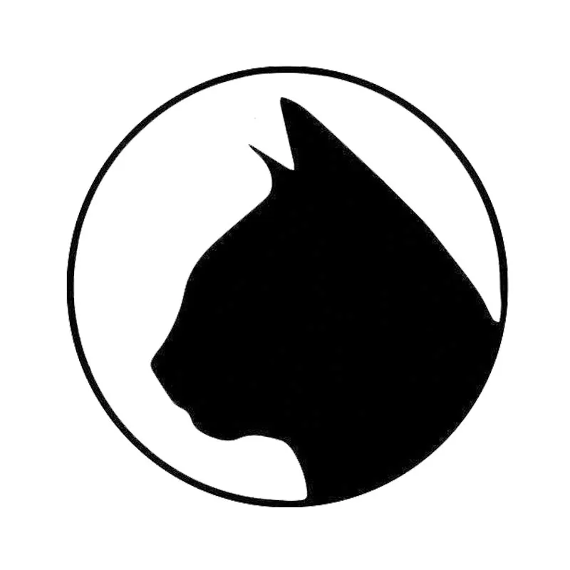 12 7 12 7cm kedi siluet ile anahat yaratici kisilik cam dekoratif cikartmasi araba sticker c4 0495