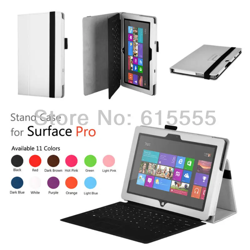 

gligle Stand Leather case cover for Microsoft Surface Pro 1 /Surface Pro 2 10.6"Tablet cover case 1pc/lot free shipping