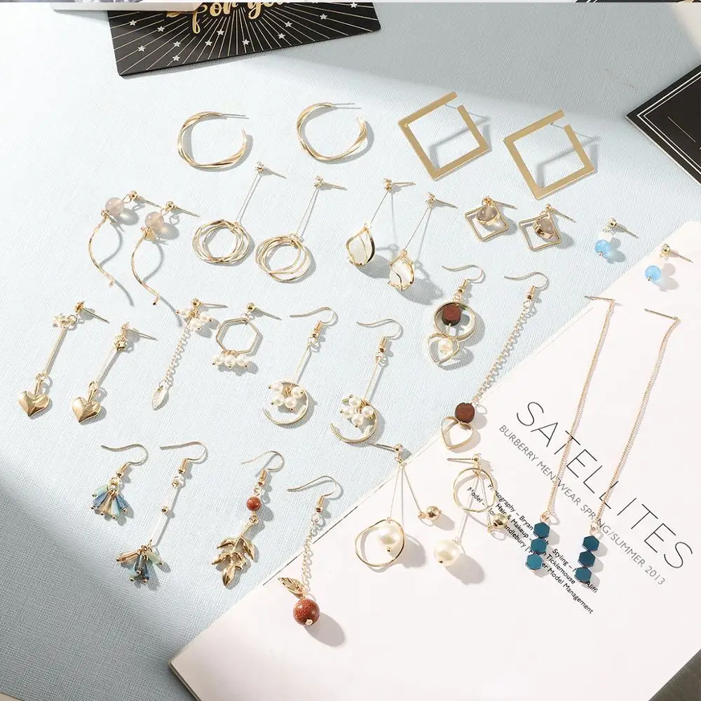 

Fashion Statement Earrings Big Geometric Earrings For Women Hanging Dangle Earrings Drop Earing modern Jewelry