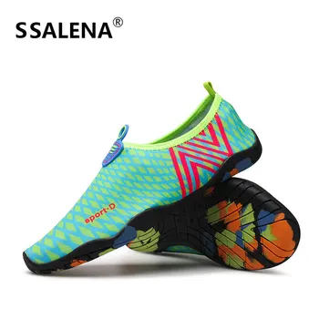 

Men Breathable Low Beach Sandals Summer Swimming Quick-Dry Men Shoes Lightweiht Colorful Sport Soft Seaside Male Shoes AA60068