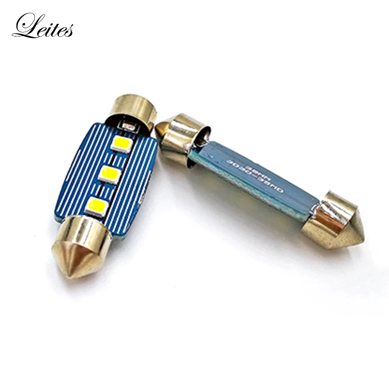 2PCS Extreme Bright 31mm 36mm 39mm 41mm Auto LED Interior Bulb 12V Car LED C5W Festoon Reading Trunk License Plate Light3