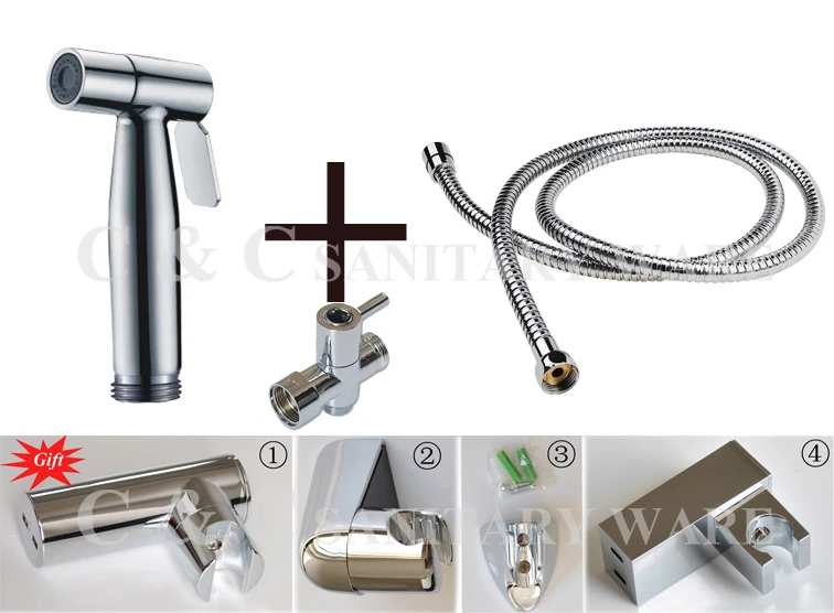 G1/2 G7/8 G3/4 M18X1.5L дополнительный латунный Т адаптер + Ручной Биде из нержавеющей