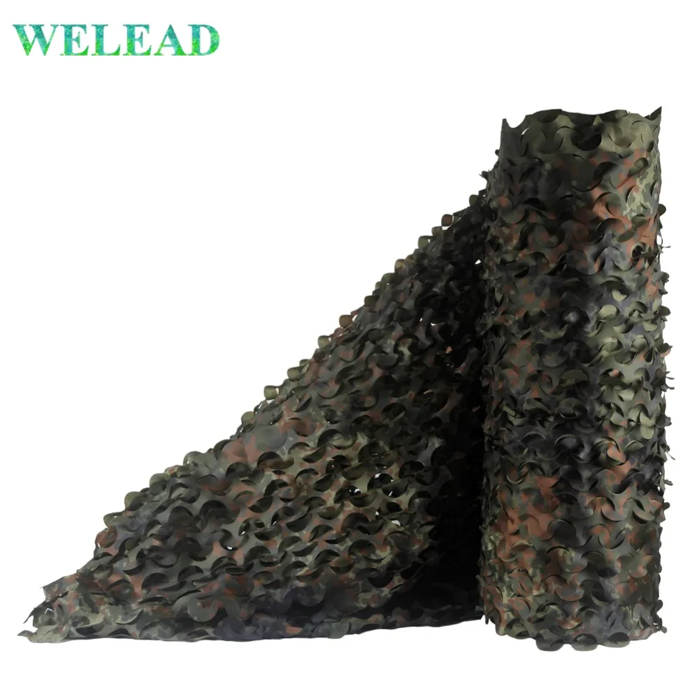 

WELEAD Simple 1.5 Wide German Military Camouflage Nets for Hunting Birding Hiding Shade Watch Photo Concealment Mesh Flecktarn