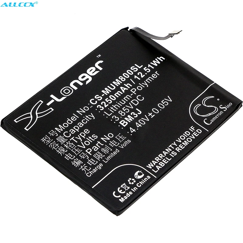 Аккумулятор Cameron Sino 3250 мАч BM3J для Xiaomi M1808D2TC M1808D2TE M1808D2TG Mi 8 Lite Youth|Аккумуляторы