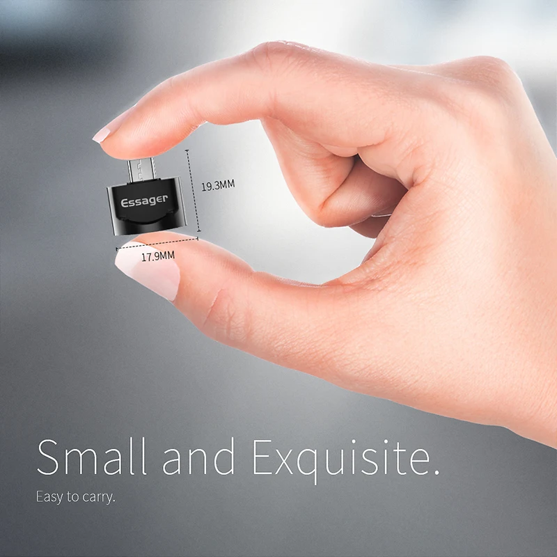 Адаптер Essager Micro USB OTG папа 2 0 мама для Samsung A7 Xiaomi Redmi Note 5|Переходники и адаптеры| |