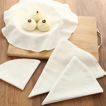 

Cotton Steamer Cloth Round Cotton Gauze Drawer Steamer Mat Stuffed Buns Steamed Bread Steamer Kitchen Steamer
