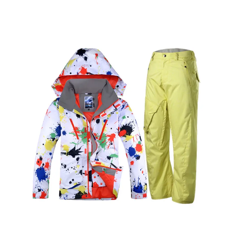 Gsou invierno hombres traje chaqueta y pantalones de esquí para Hombres Calientes impermeables chaquetas de snowboard esqui traje de esquí hombre Gsou invierno hombres traje chaqueta y pantalones de esquí para Hombres Calientes impermeables chaquetas de snowboard esqui traje de esquí hombre