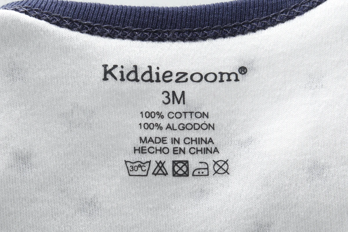 Kiddiezoom/9 шт./партия, Дизайнерские комплекты одежды для новорожденных мальчиков, одежда для маленьких мальчиков, одежда для девочек, боди с принтом из мультфильмов