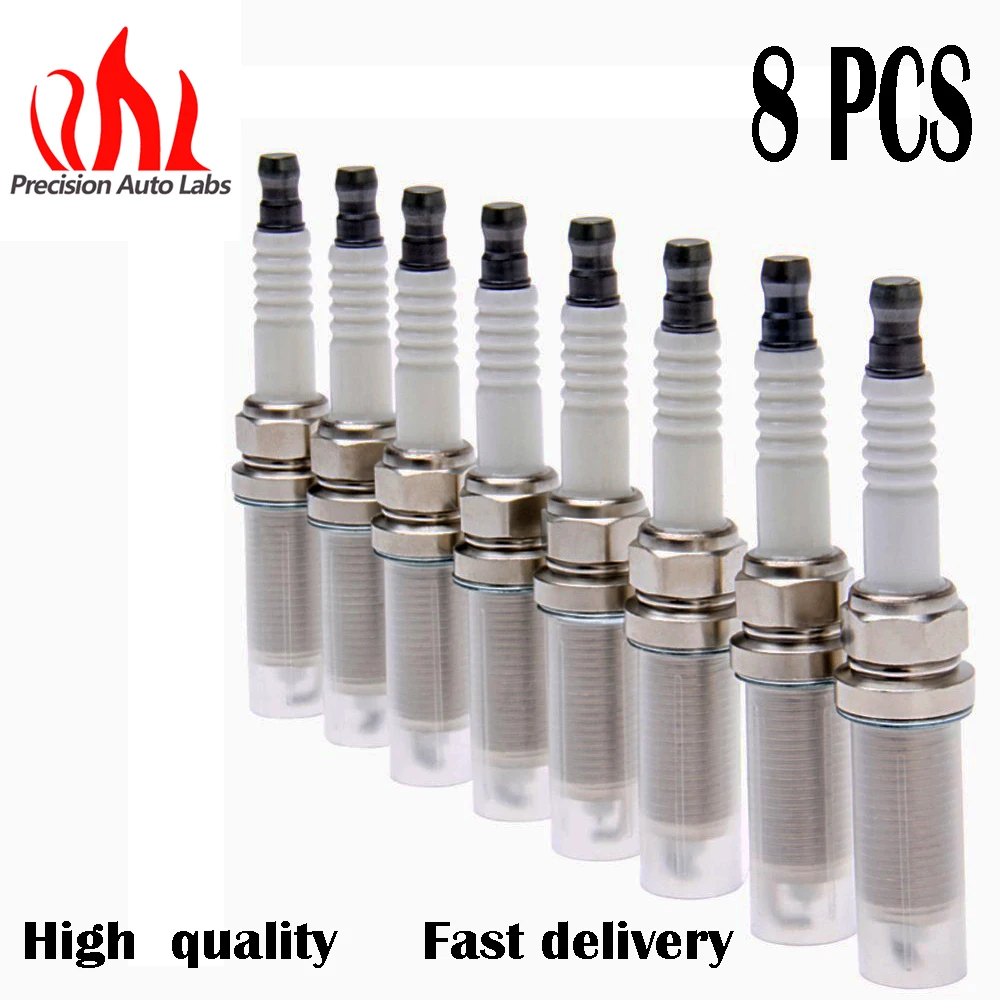 

Precision Auto Labs Set of 8 Laser Iridium Resistor Spark Plugs for Mercedes Benz C63 AMG CL63 AMG