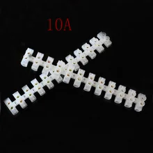 Горячая винтовой изолирующий Клеммник Разъем 10 шт. соединение для электропроводов 12 позиционный барьер клеммный блок 10А