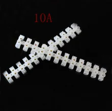 Hot sale screw Terminal Barrier Connector 10pcs Electrical Wire Connection 12Position Barrier Terminal Strip Block 10A