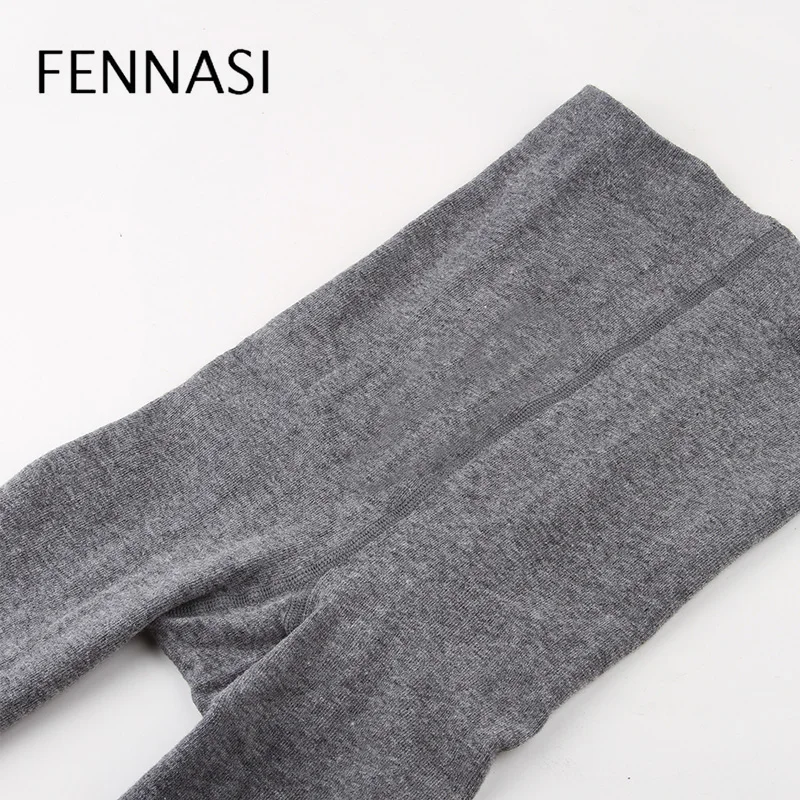 FENNASI Autumn Winter Striped Women's Tights Ladies Compression Cotton Warm Tights Female High Waist Soft Thick Warm Tights