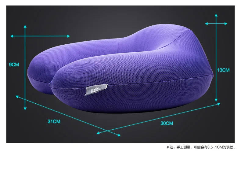 New Neck travel pillow Massager orthopedic pillow Slow Rebound Memory Foam home office  Airplane Car travel Health Care