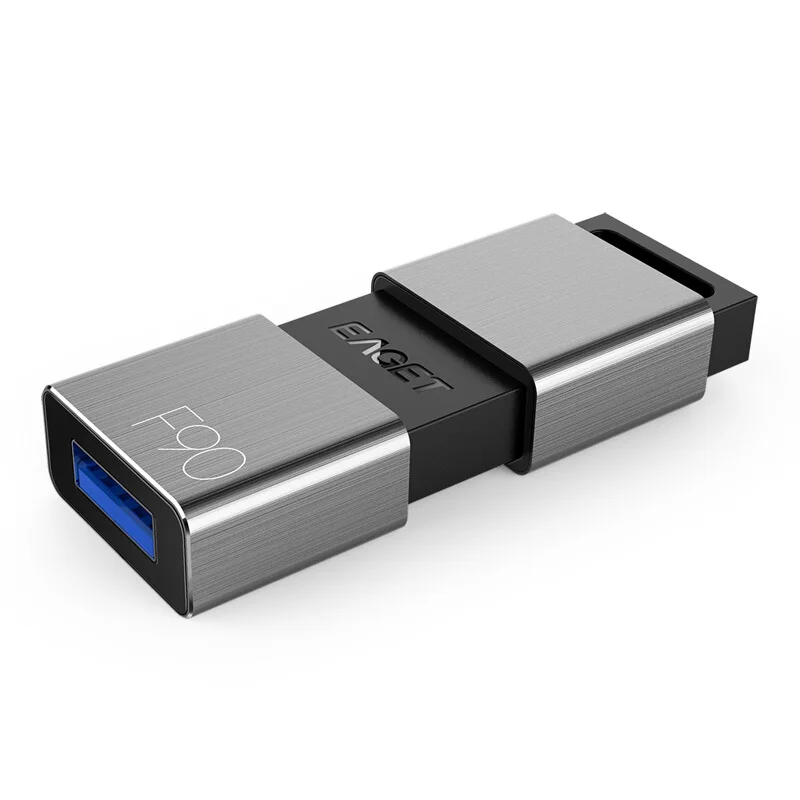 Eaget F90 USB 3,0 U диск памяти устройство хранения 16 ГБ 32 ГБ 64 Гб 128 ГБ 256 ГБ USB 3,0 Высокоскоростная металлическая Флешка для ПК ноутбука телефона