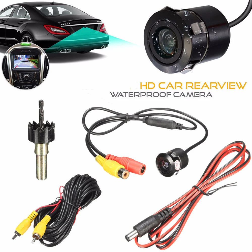 

170 Degree Wide Angle Universal Auto Vehicle Car Rear View Camera Reverse Backup Parking Waterproof HD Night Vision CMOS