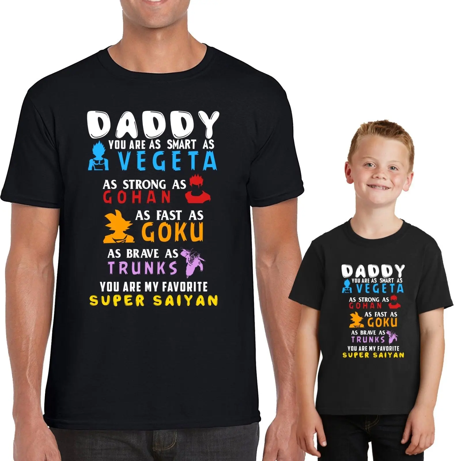 Download Fathers Day T Shirt Dragon Ball Z Super Saiyan Goku Daddy ...