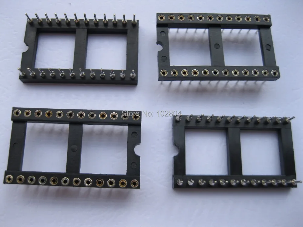

IC Socket Adapter 24 Pin 2.54mm X=15.24mm Round DIP High Quality 20 pcs per lot