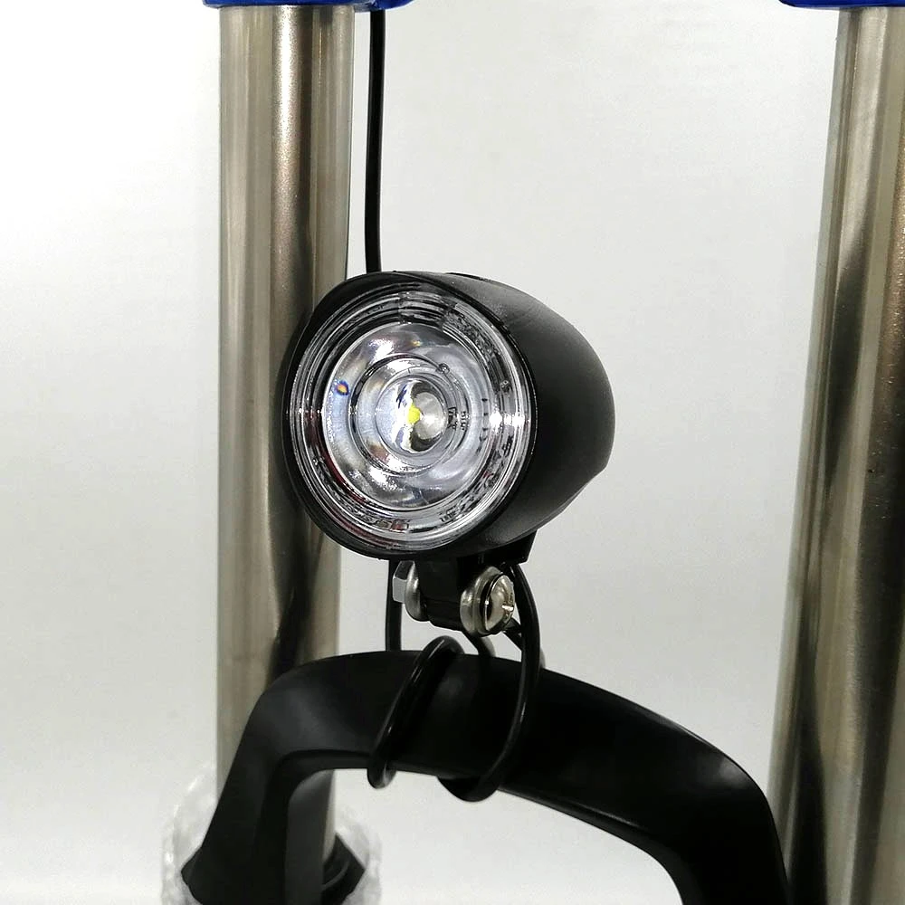 E Bike LED Light Horn Waterproof Flashlight With Horn Electric Headlight Front