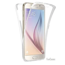 360 для всесторонней защиты чехол мягкий прозрачный чехол из ТПУ для Galaxy S9 плюс J3 J5 J7 A3 A5 A7 G6 S7 край S6 S8