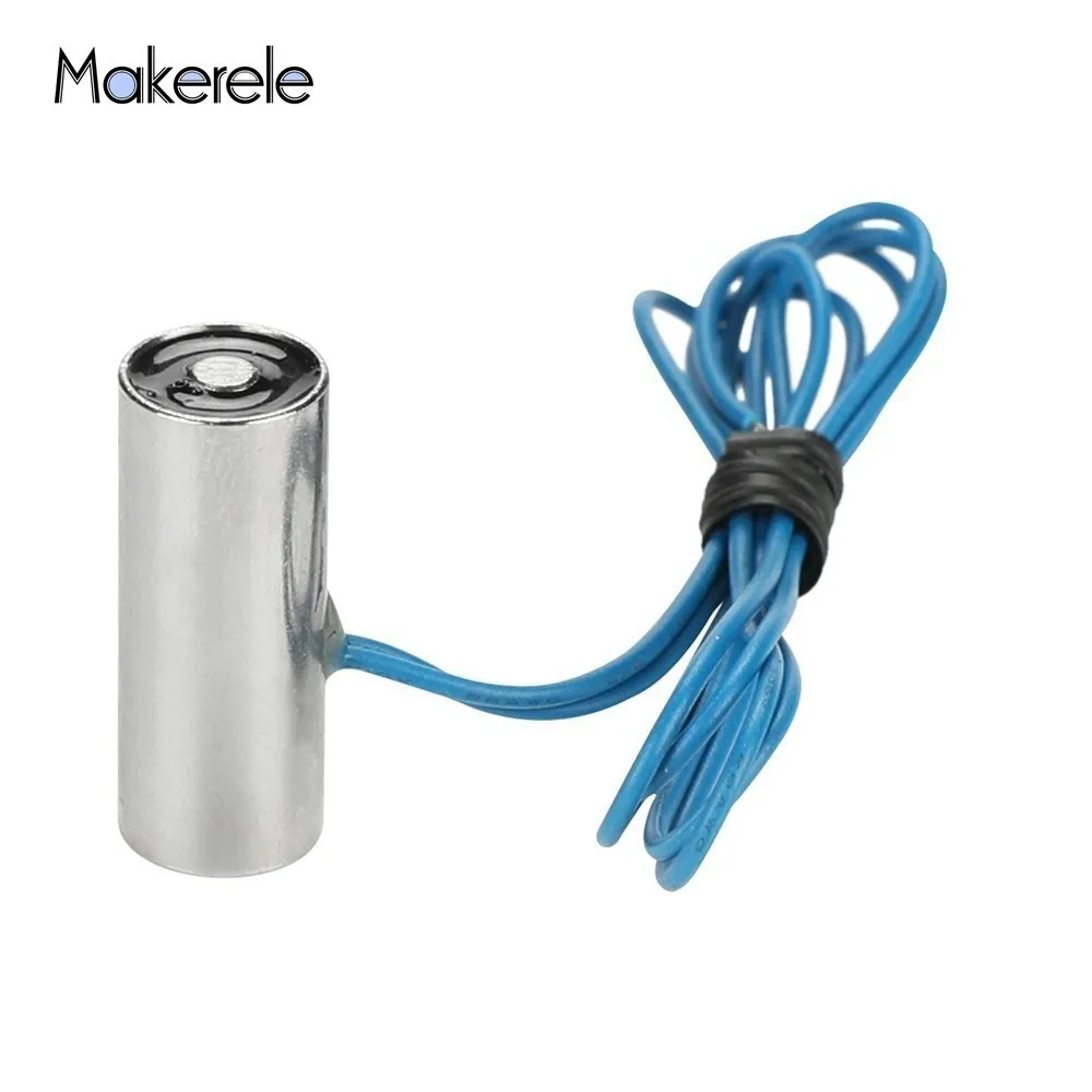 

DC6V 12V 24V Micro Electromagnet Holding Electric Magnet Lifting 0.5KG/5N MK10/25 Solenoid Sucker Magnetism And Electromagnetism
