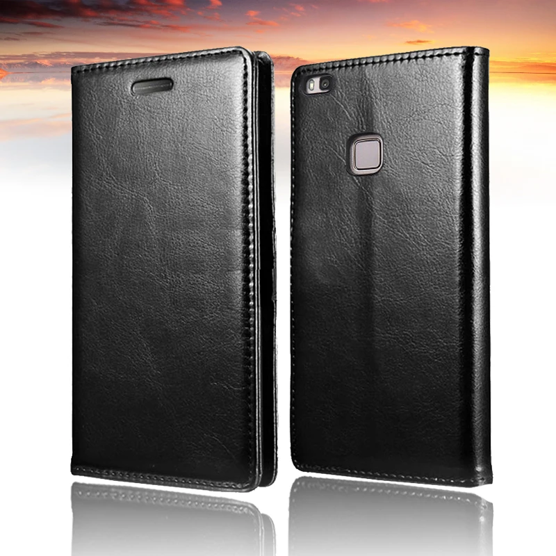 

For Huawei P9 lite Case Leather Retro Flip Cover ForHuawei Ascend P9 Lite Luxury Wallet Stand Back Cover P9lite Phone Coque Case