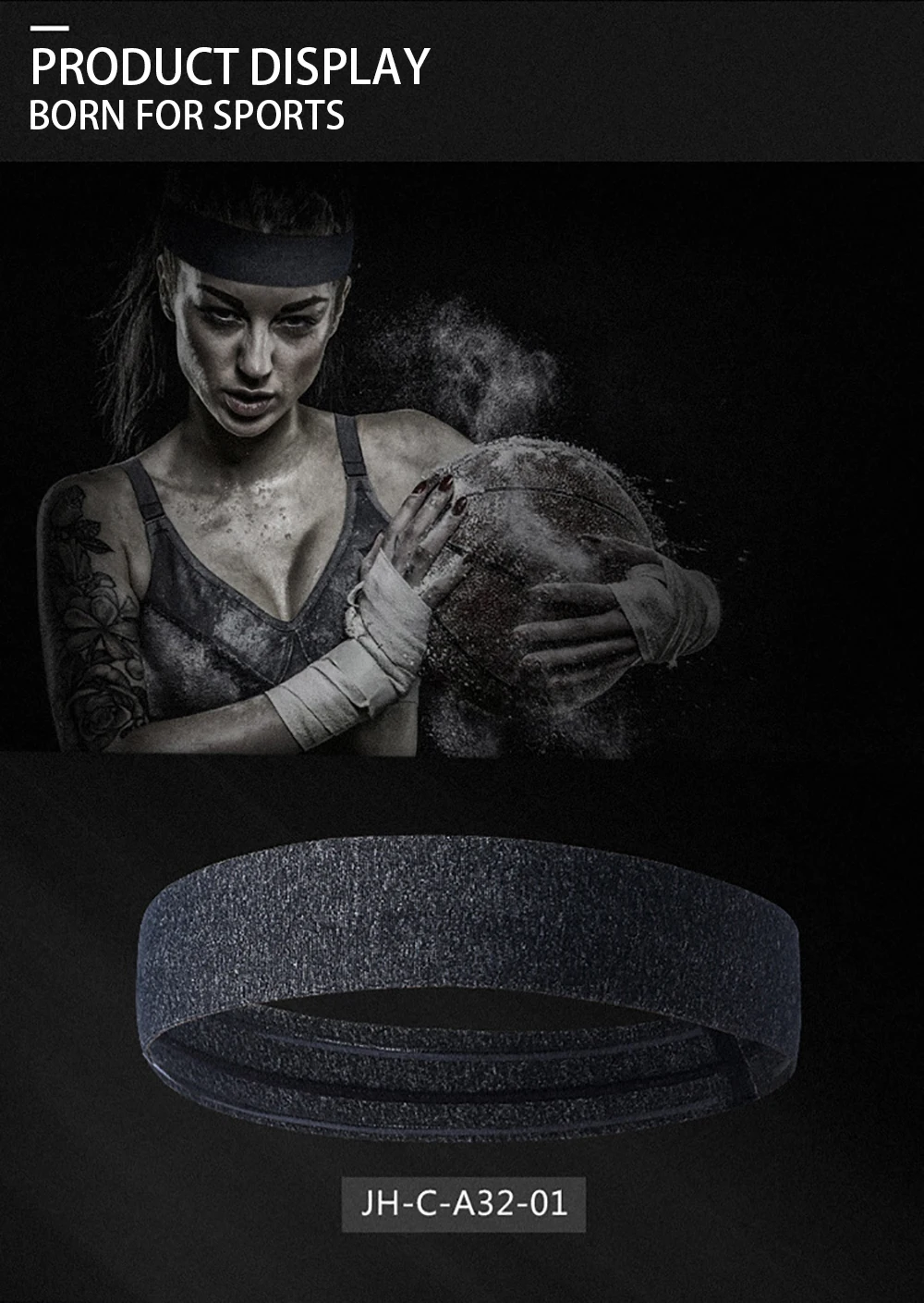 Спортивная повязка Non-slip Sweatband Для мужчин Для женщин бег повязка для йоги абсорбент тюрбан Баскетбол Фитнес шарф для тренажерного зала, тенниса повязка на голову