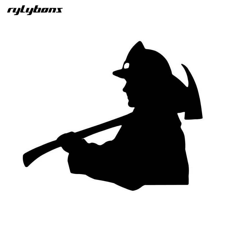 Rylybons 1 шт. 11 5 * 9 см Автомобильная наклейка мультяшная Шахтерская работница