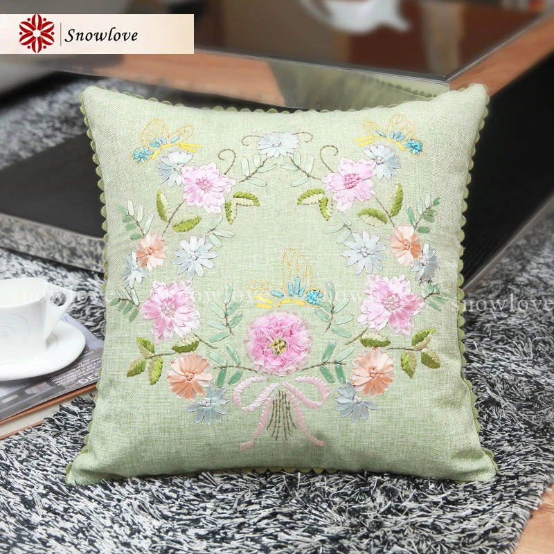 Набор для шитья с бабочками пионами и цветами|embroidery diy|peony embroideryribbon embroidery cushion |