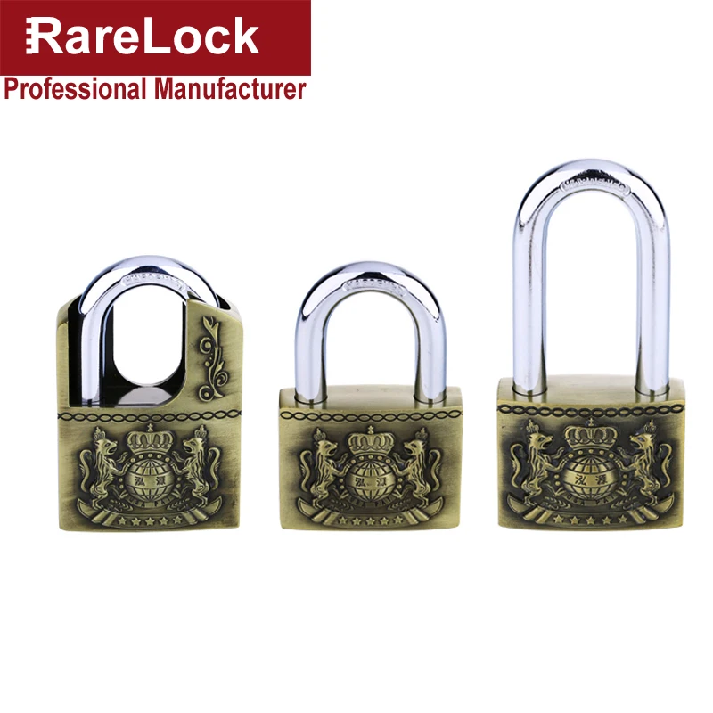 Rarelock MS539 замок под старину для сада ворота дома двери склад автомобиля шкатулка Электрический шкаф ящик тренажерный зал шкафчик 4 ключа h