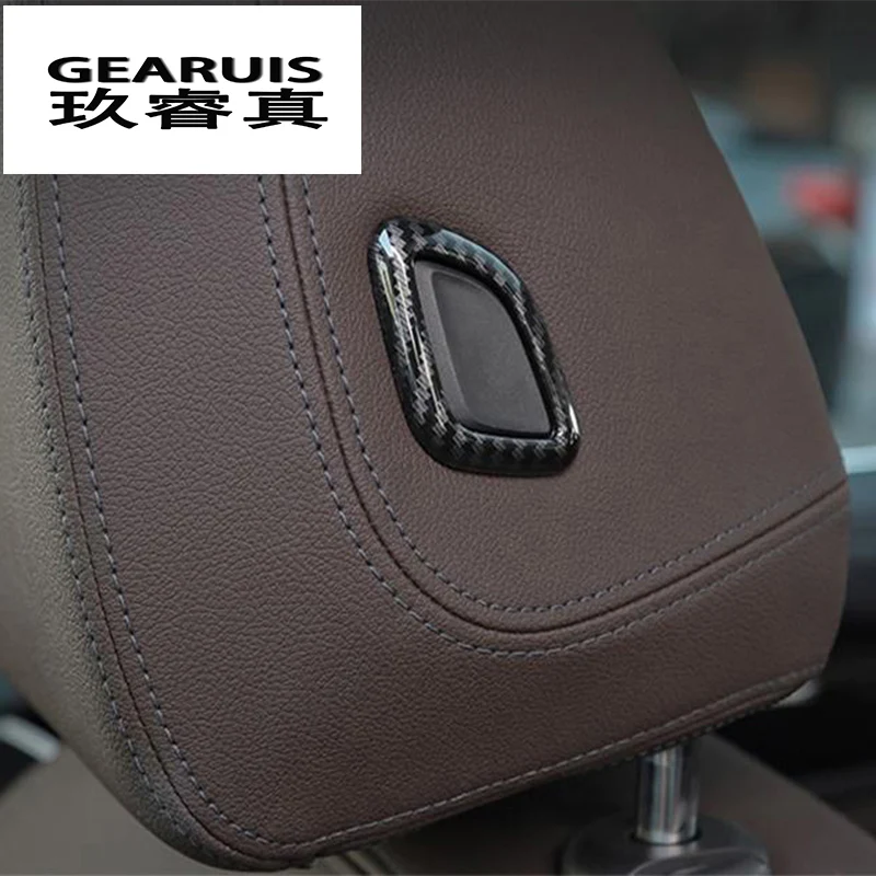 

Car Styling Headrest Adjustment Buttons Cover Sticker Trim for BMW X3 G01 2018 Head Pillow Lifting button Decoration Accessories