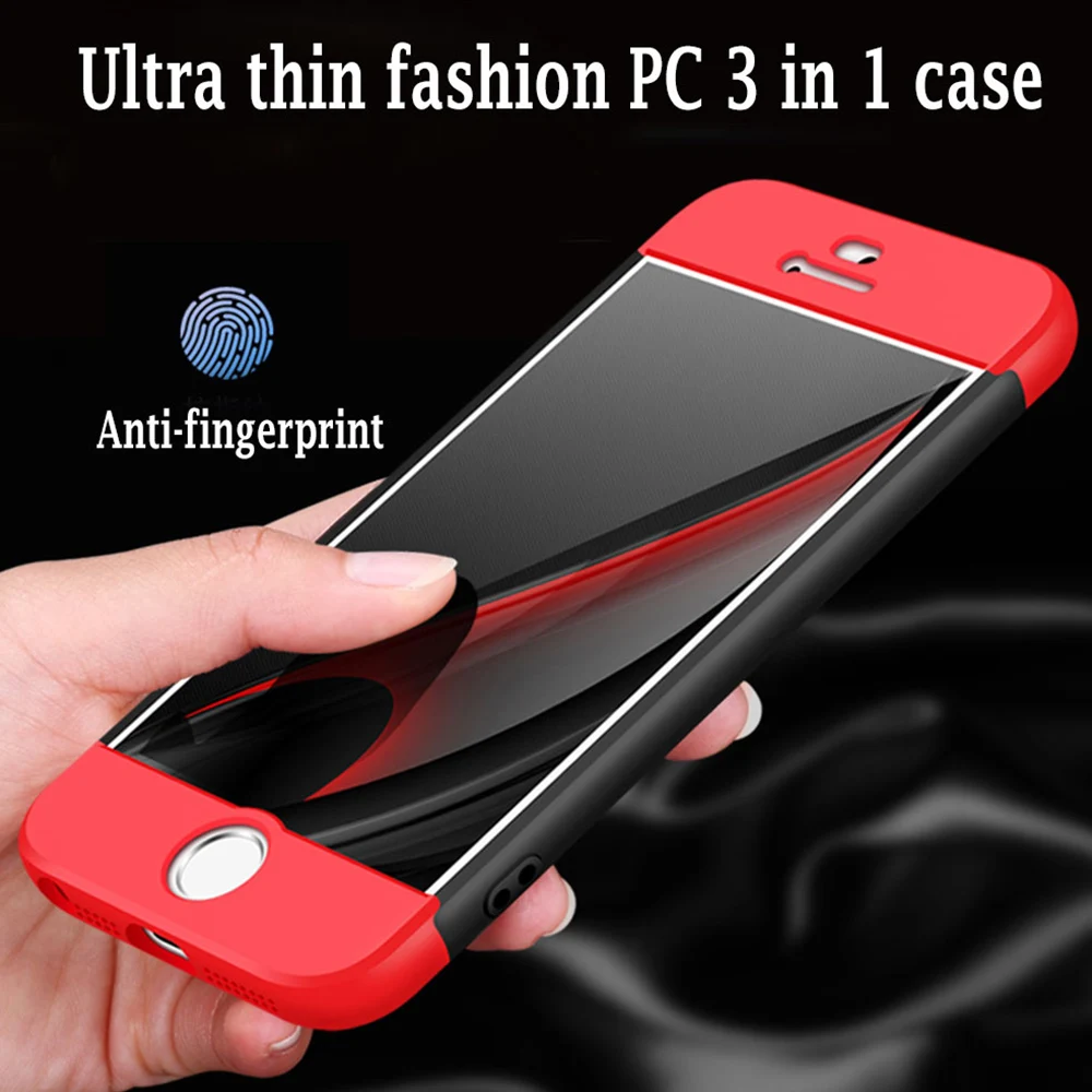 Original Case For iPhone 5s Fashion 360 Full Protection Cover SE 5 S Ultra Slim Hard Plastic 3 in 1 Phone Cases |