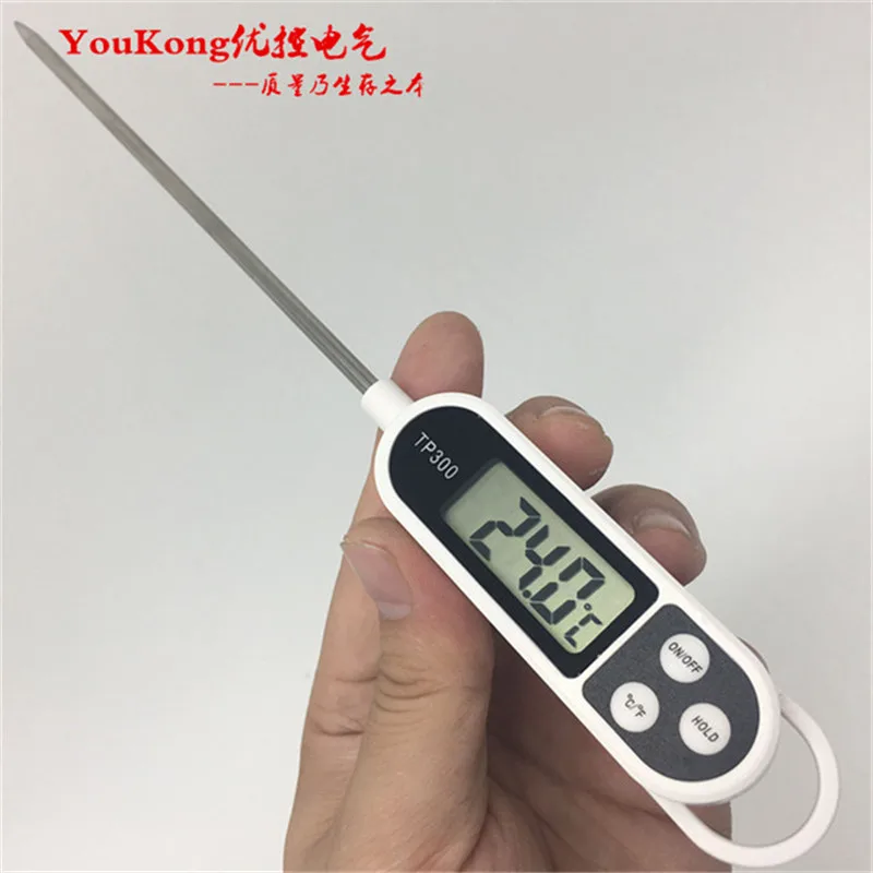 

Digital Food Thermometer Kitchen Oven BBQ Cooking Meat Milk Water Measure Probe Tool Barbecue Kitchen Thermometer TP300