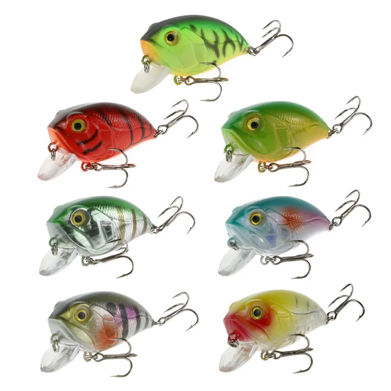 

Top Water Fishing Crankbait 4cm 8g Artificial Hard Bait Crank Bait Crazy Wobbler Bass Trout Pike Fish Lure Rattling Longcast
