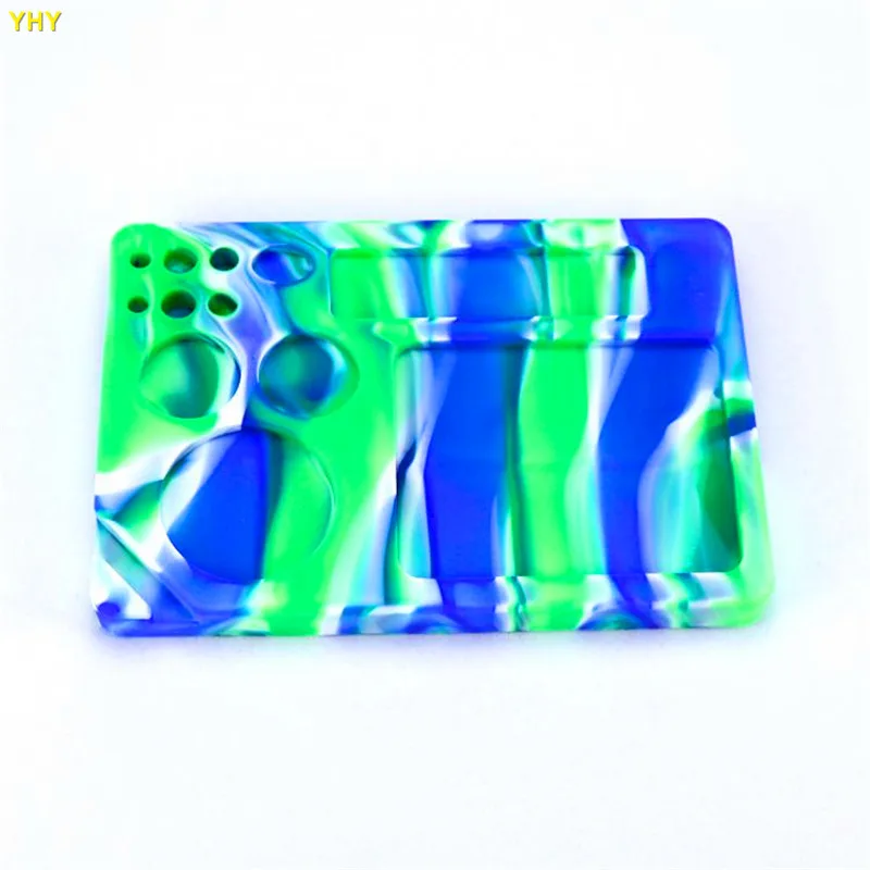 Tobacco Hand Roller Roll Case Dish Tobacco Storage Dabber Smoking Dry Herbs Wax Silicone Rolling Tray Dab Mat11