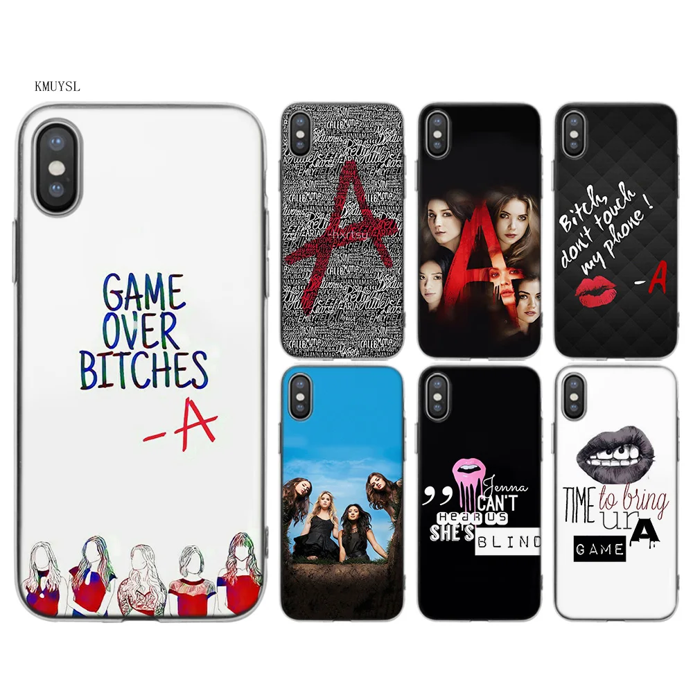 KMUYSL pretty little liars Game Over Bitches TPU Transparent Soft Silicon Case Cover Coque for iPhone X 7 8 6 6s Plus 5 5S SE 5C in Fitted Cases from