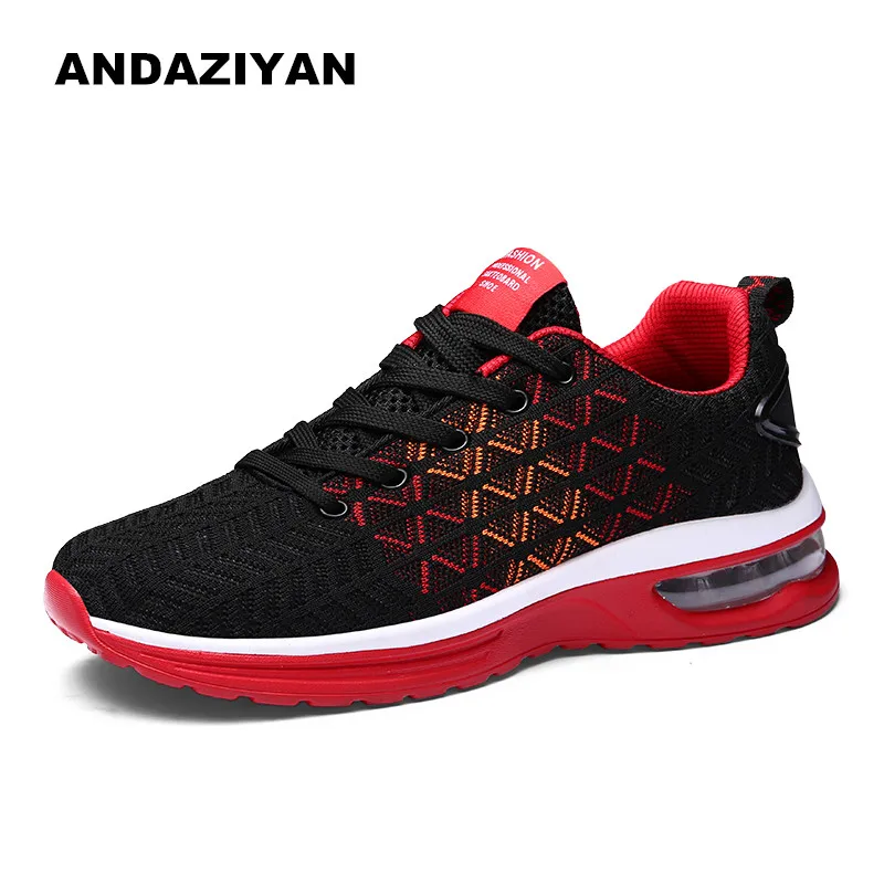 

Featured flying woven cushion cushioning men's shoes