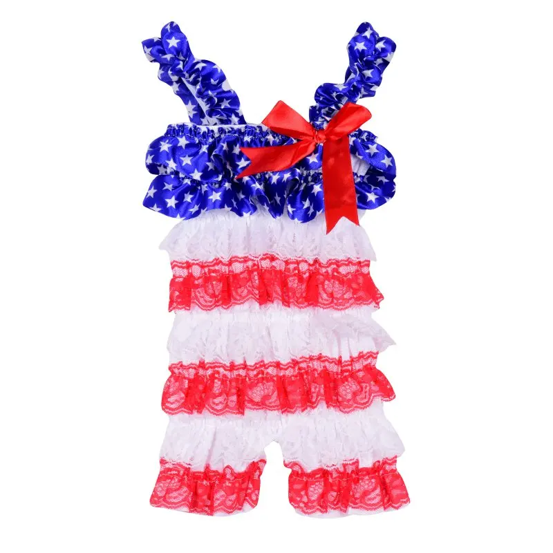 

Toddler BabyGirl's Ruffle Lace Dresses Petti Sling Rompers Jumpsuit Photo Dress