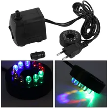 15W AC 220-240V 12 LED Submersible Water Pump For Aquarium Fountain Fish Tank Pond Decoration Led Light Water Pump hot sale