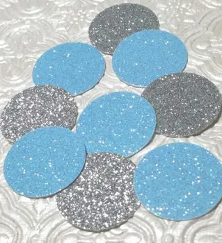 

Baby blue and silver glitter confetti wedding bridal birthday Cinderella party Table decor scrapbook Confettis