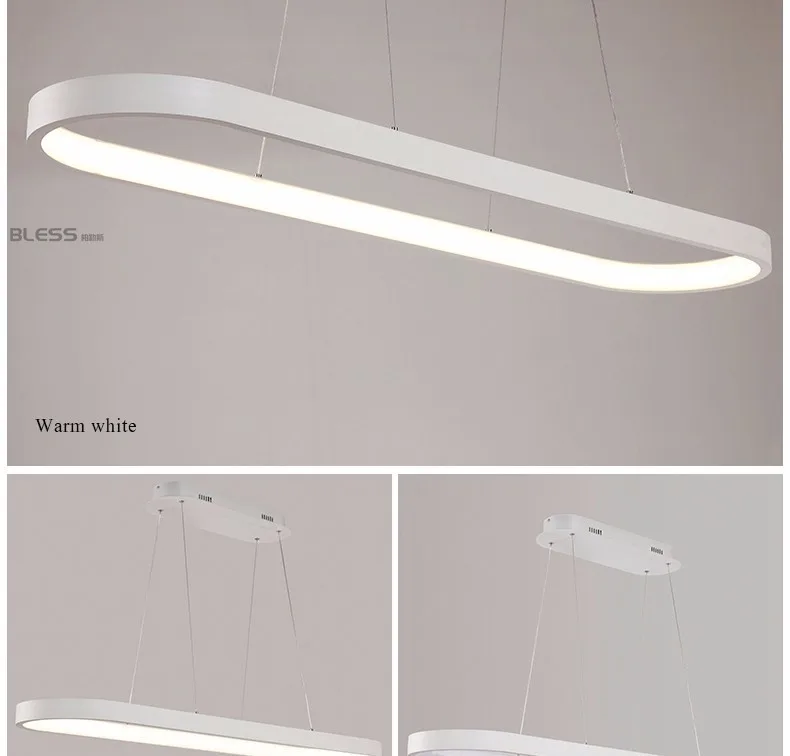 Креативный современный светодиодный подвесной светильник кухня акрил+ металлическая подвеска висячая Потолочная люстра для столовой lamparas colgantes