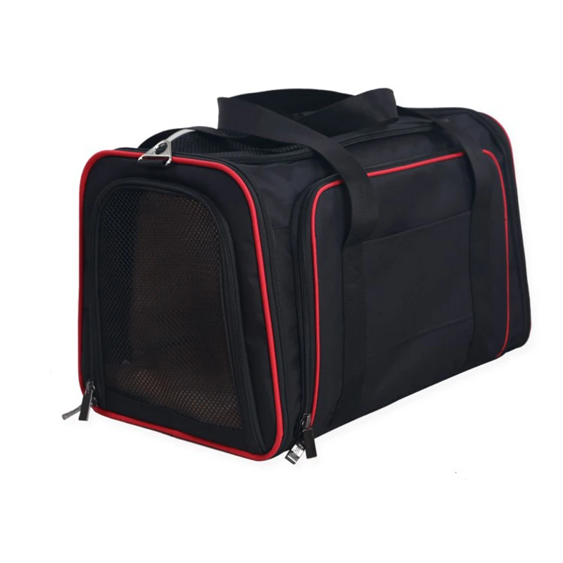 Pet Car Dog Carriers Cat Travel Carrying Handbag Breathable Shoulder Bag Net Yarn Portable Pet Backpack Double Exhibition Bag2