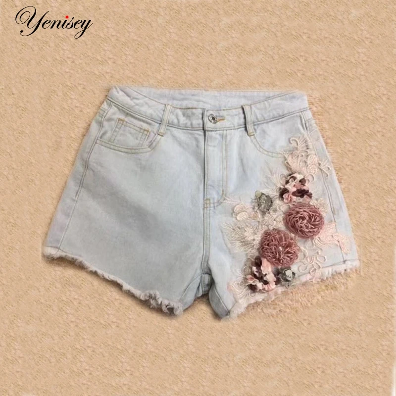 

Vintage High Waist Denim Shorts Women 2019 Korean Style Casual Shorts Jeans Summer Hot Short