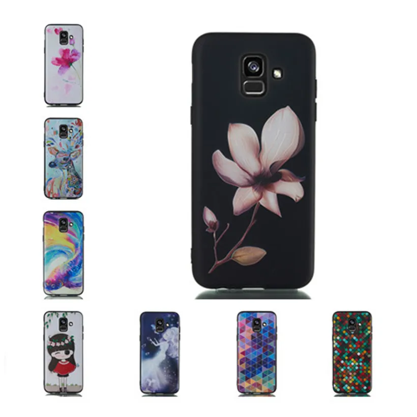 Чехол HEMASOLY для Samsung A3 A5 A7 2017 2016 силиконовый чехол A6 A8 Plus 2018 мягкий 3D Рельефный
