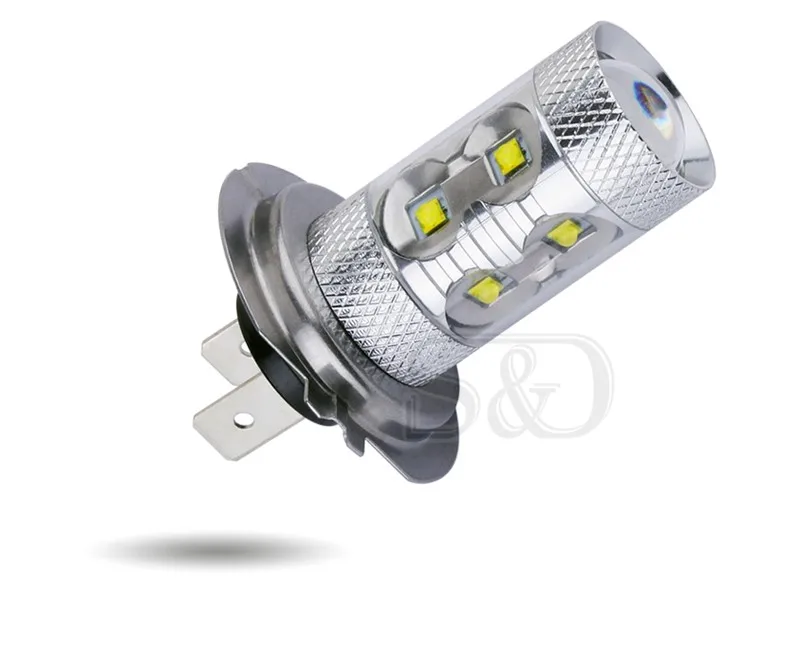 2 шт. H7 светодиодная лампа 60 Вт, лампа для вождения, белые Автомобильные противотуманные фары, лампа для авто парковки, дневной ходовой задний светильник, автомобильный светильник, источник 12 В