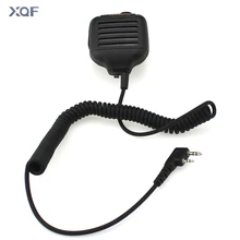 Ombro Speaker Mic Remoto 2pin PTT para Kenwood rádio Microfone TK3207/TK3178/TK378G/SMP308 Rádio